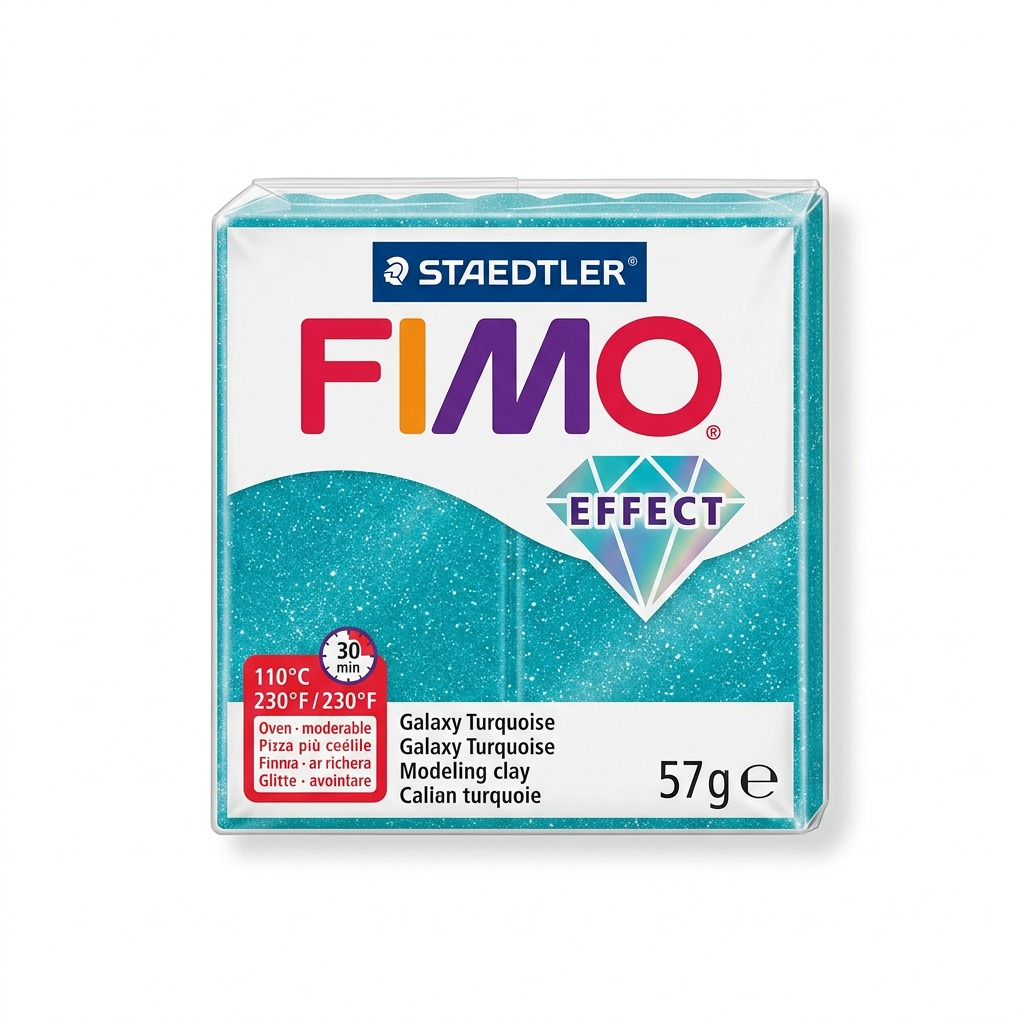 Staedtler Modelling Clay Fimo Effect Galaxy Turquoise 57g (2 oz)