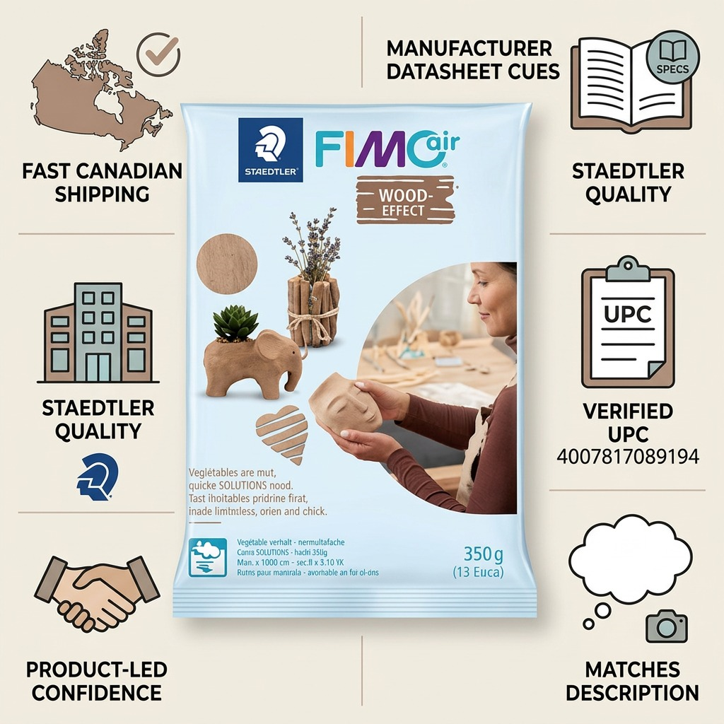 Staedtler Modelling Clay Fimoair Wood Effect 350g