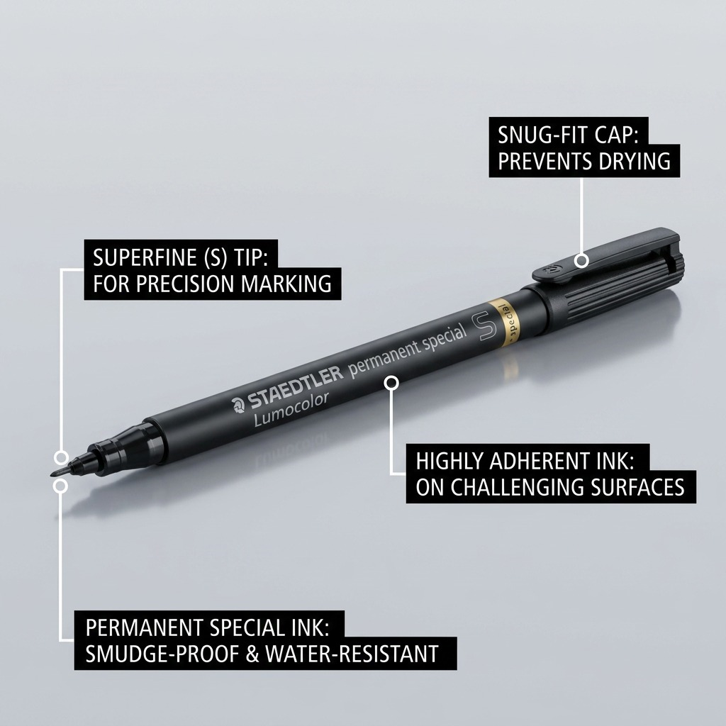 Staedtler Marker Lumocolor Super Permanent Extra Fine Black