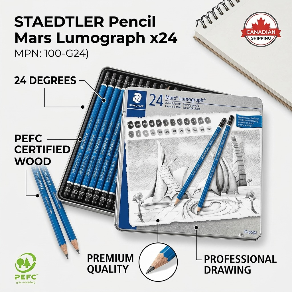 Staedtler Pencil Mars Lumograph X24 100% PEFC