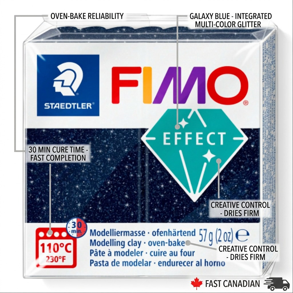 Staedtler Modelling Clay Fimo Effect Galaxy Blue 57g (2 oz)
