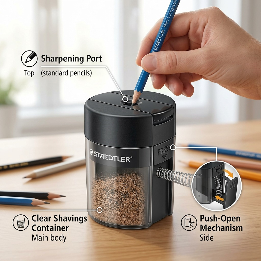 Staedtler Sharpener Zinc + Container