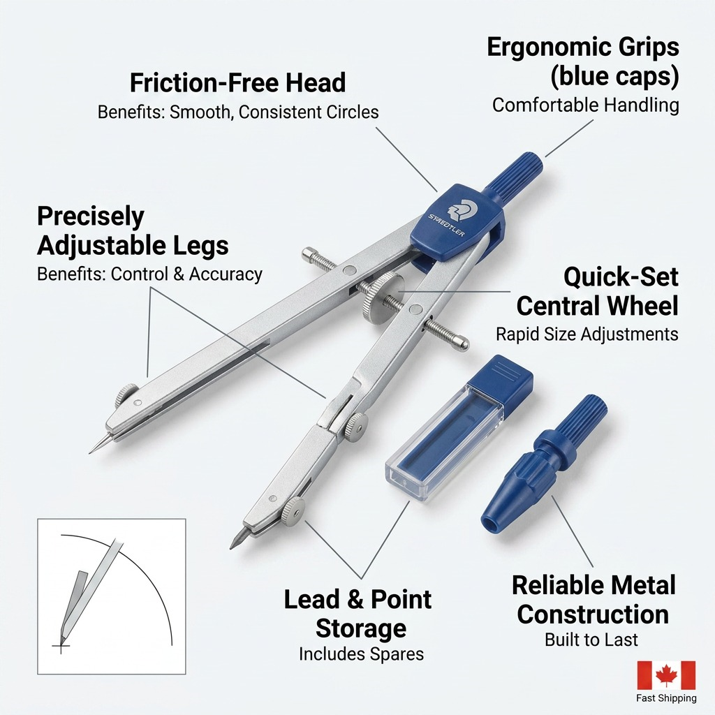 Staedtler Compass Set, Metal
