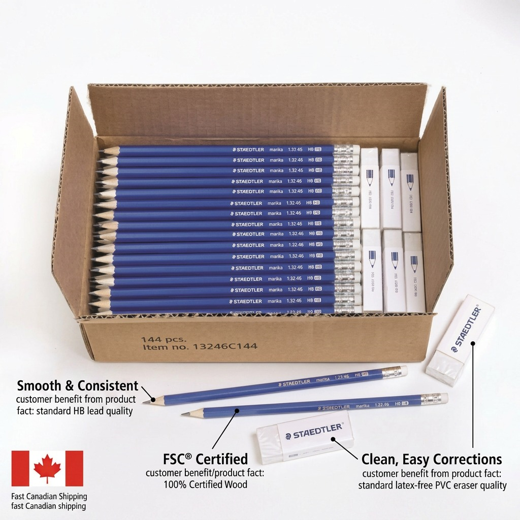 Staedtler Norica Pencil Class 144-Pack FSC 100%