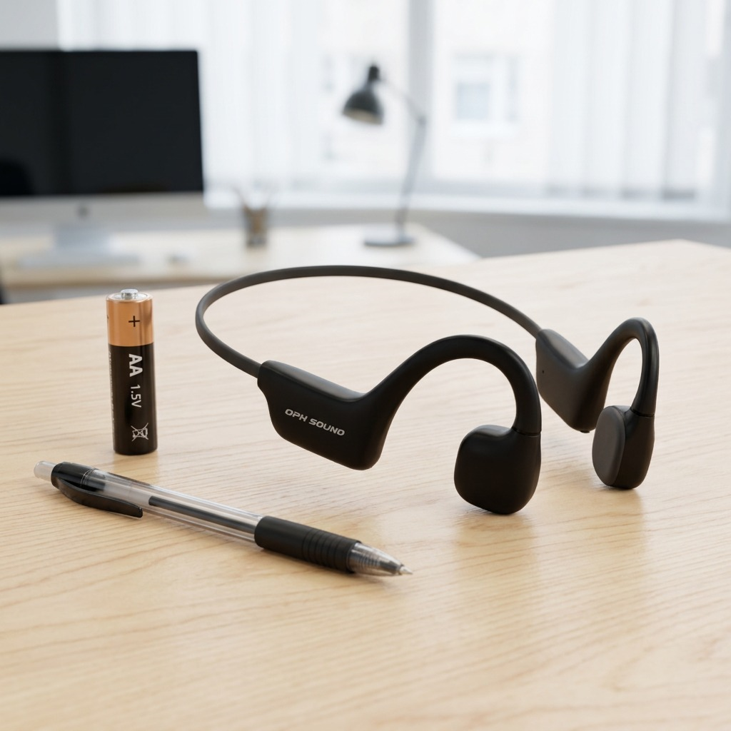 OPN Sound Osso Open-Ear Bone Conduction Wireless Headphones ? IPX5 Water Resistant, 9-Hour Battery (OS1000BC)