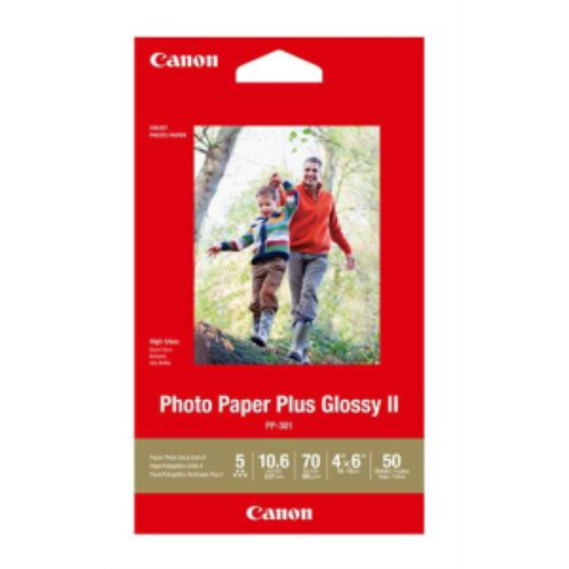 PP-301 Papier photo 4" x 6" Plus brillant (50 feuilles/paquet)