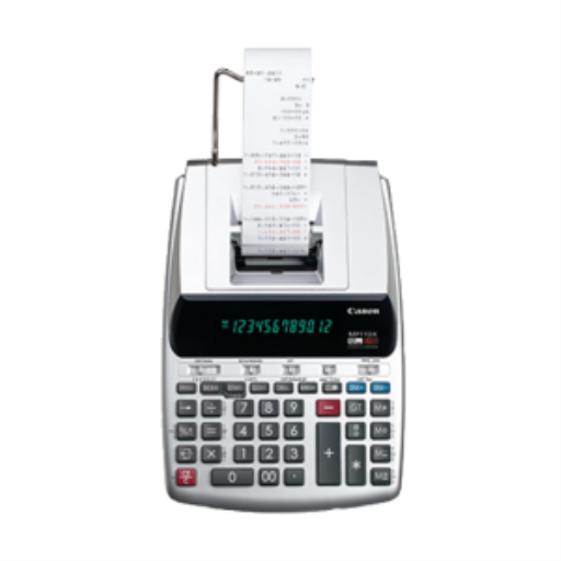Canon MP-11DX-2 Silver Two-Color Printing Calculator