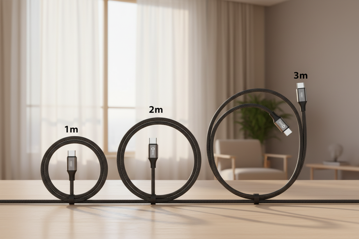Câble USB-C PD60W 20V/3A en nylon tressé à charge rapide