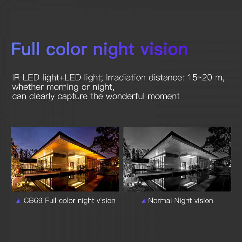 Caméra intelligente IP HD 1080P VStarcam CB69-TZ avec panneau solaire