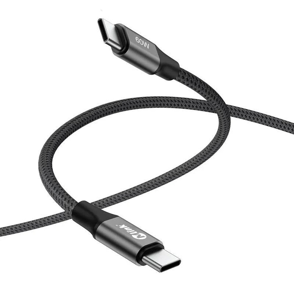 Câble USB-C PD60W 20V/3A en nylon tressé à charge rapide