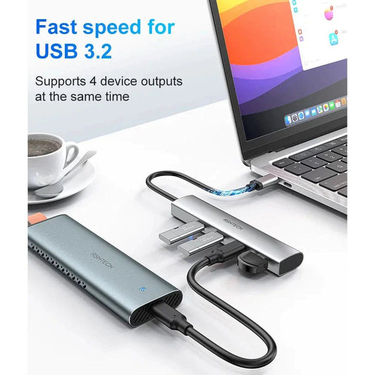 Concentrateur USB-C 3.2 4 en 1 de 10 Gbit/s