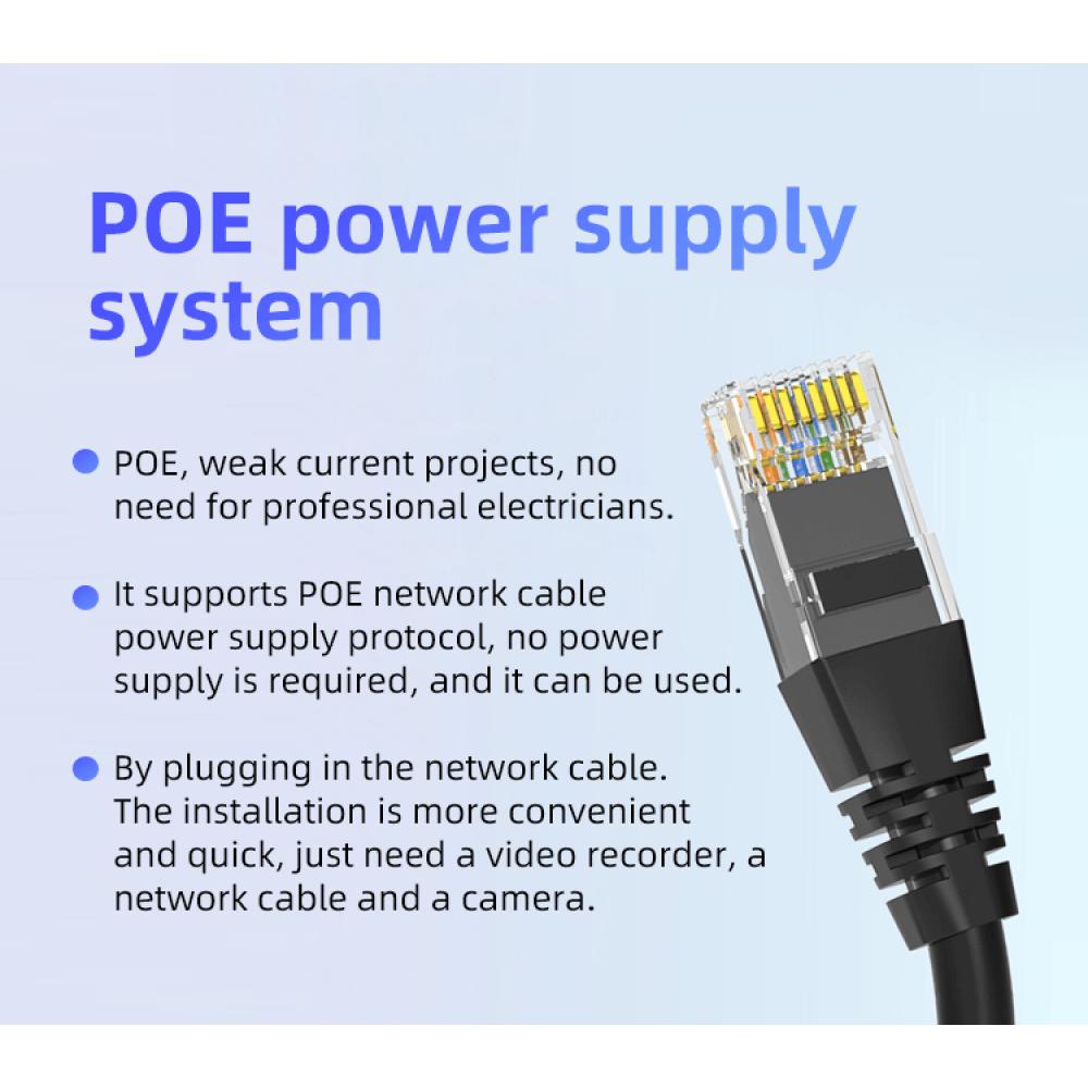Ensemble de système de surveillance NVR et 4 caméras IR 4 MP avec connexion POE