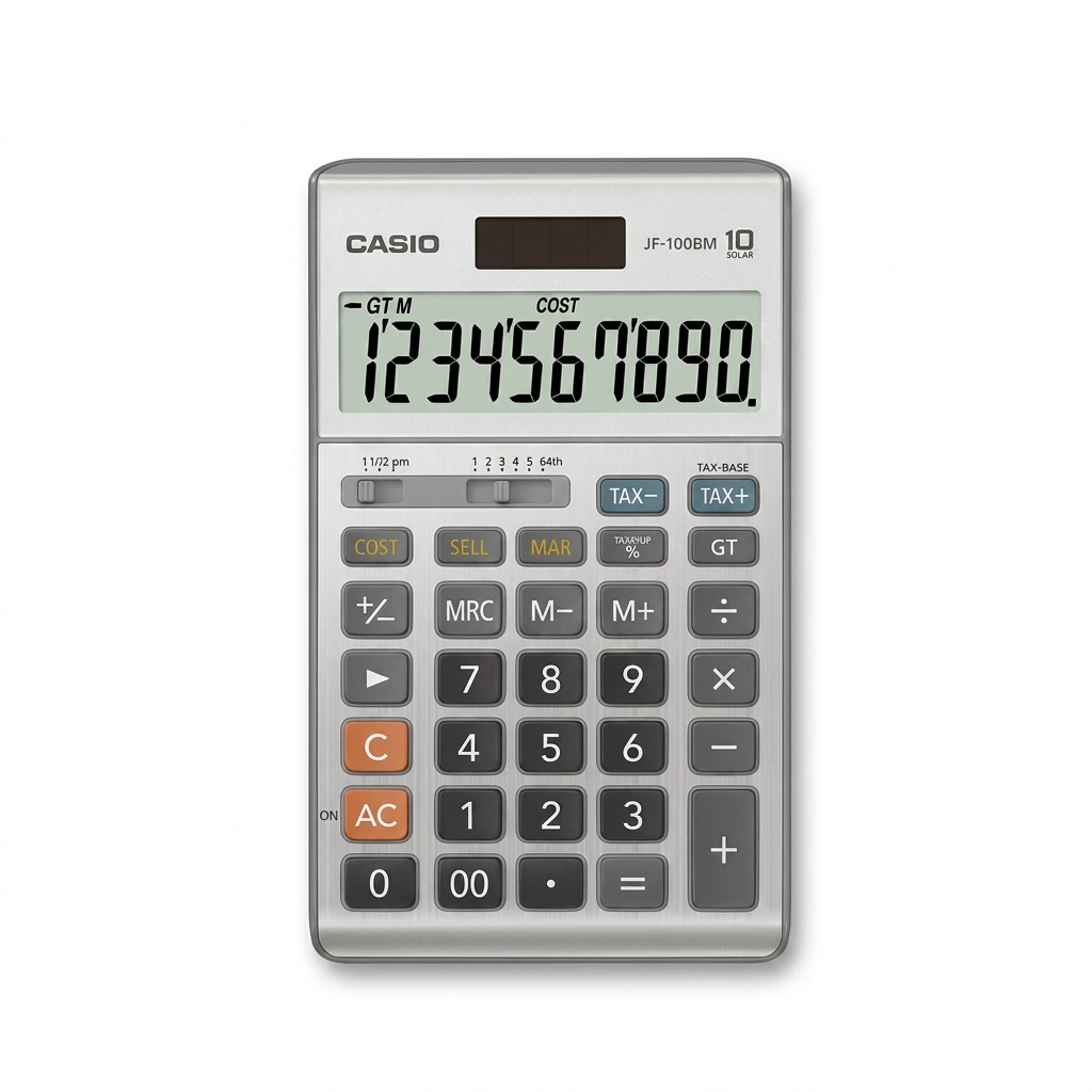 Casio JF-100MS 10-Digit Desktop Calculator