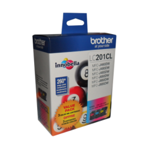 Lot de 3 cartouches d'encre couleur Innobella Brother LC2013PKS (1 cyan, 1 magenta, 1 jaune), rendement standard