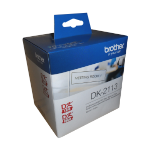 Ruban film continu Brother DK-2113 Noir/Transparent - 2,4" x 50' (62 mm x 15,2 m)