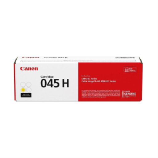 Canon 1243C001 Cartouche 045H Toner jaune haute capacité – Rendement élevé 2 200 pages