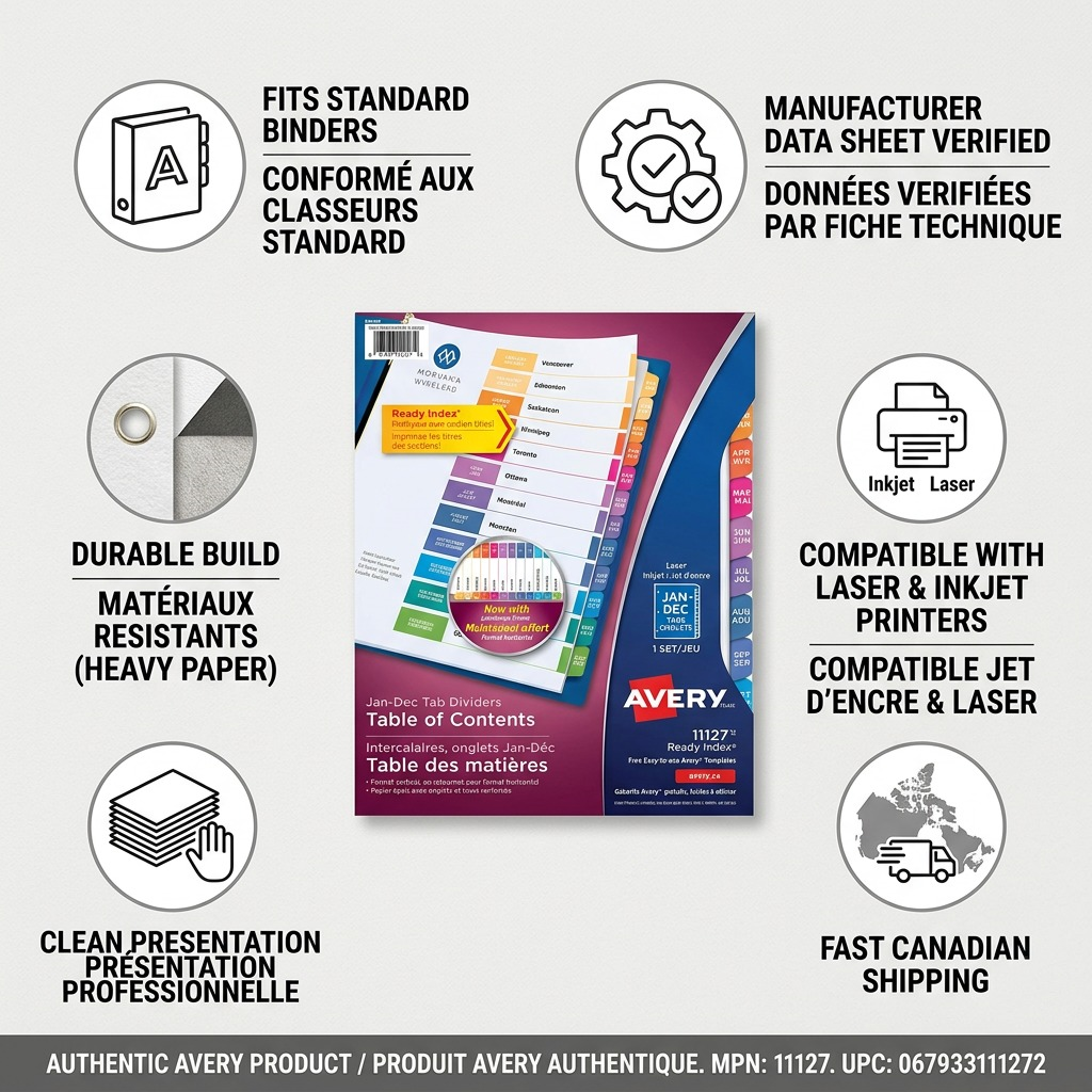 Avery 11127 Dividers