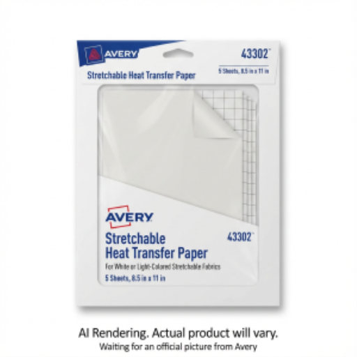 Avery Inkjet Stretchable T-Shirt Transfers, 8.5" x 11", 4 Sheets