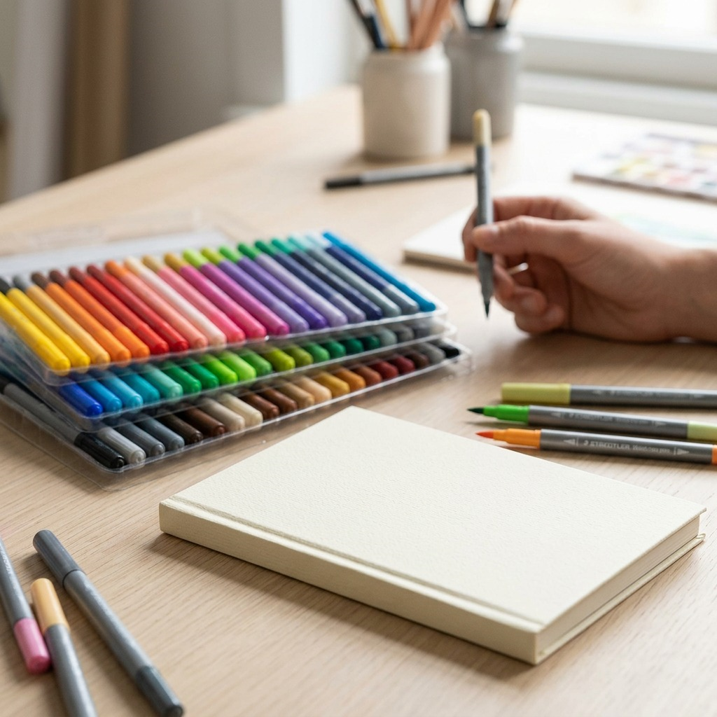 Staedtler Double-Ended Watercolour Brush Pen 72-Pack