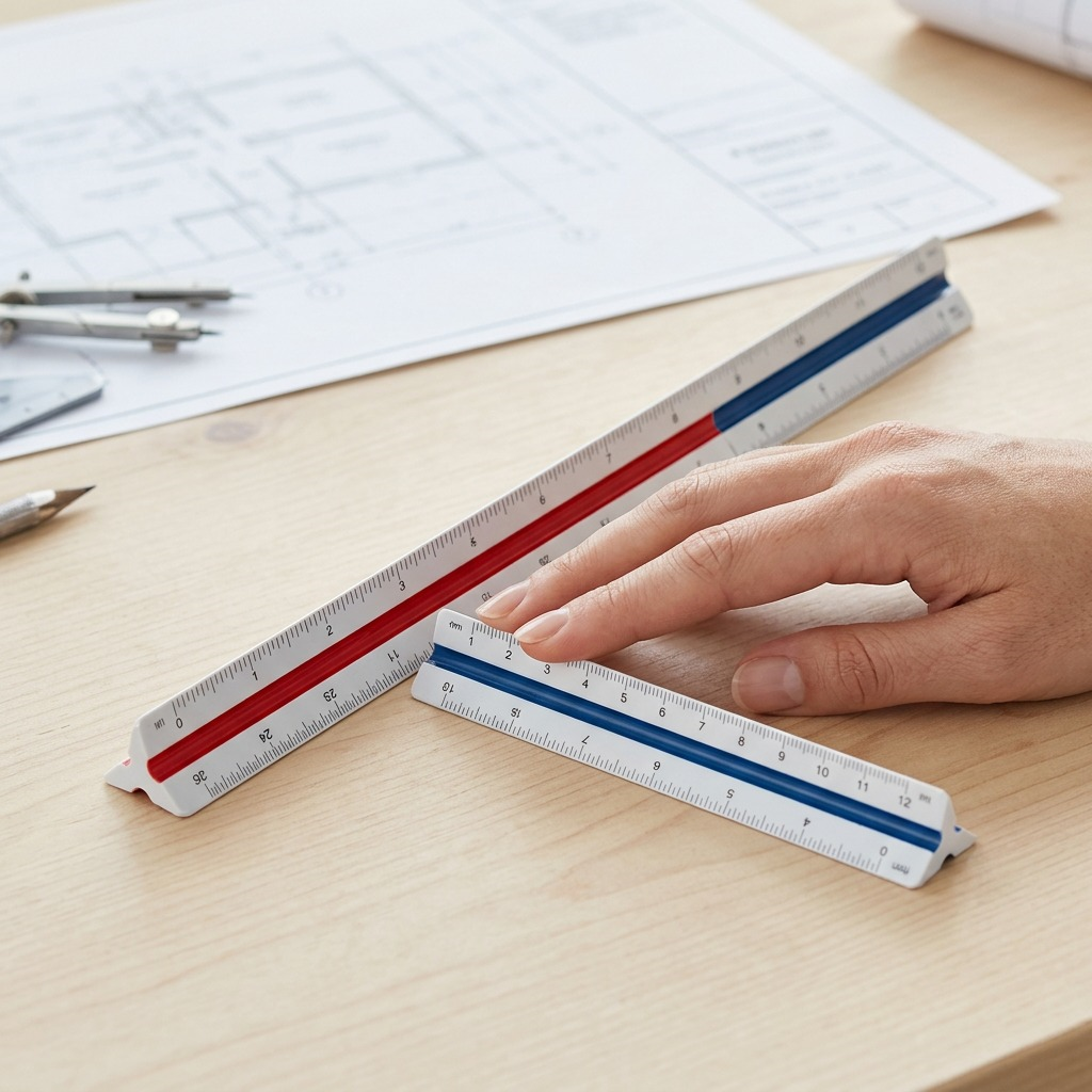 Staedtler Triangular Ruler Architec 12-inch