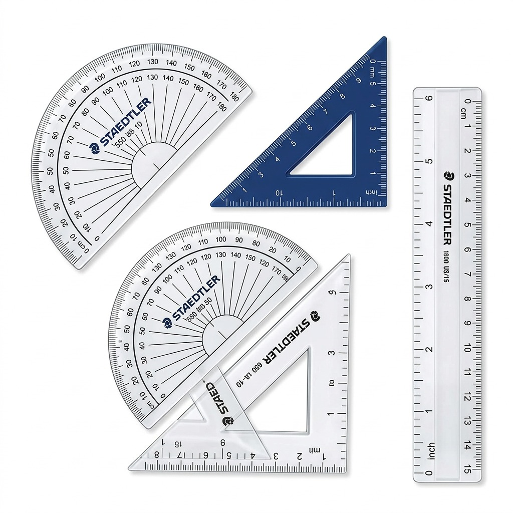 Staedtler Math Set, 9-Pack Plastic Box