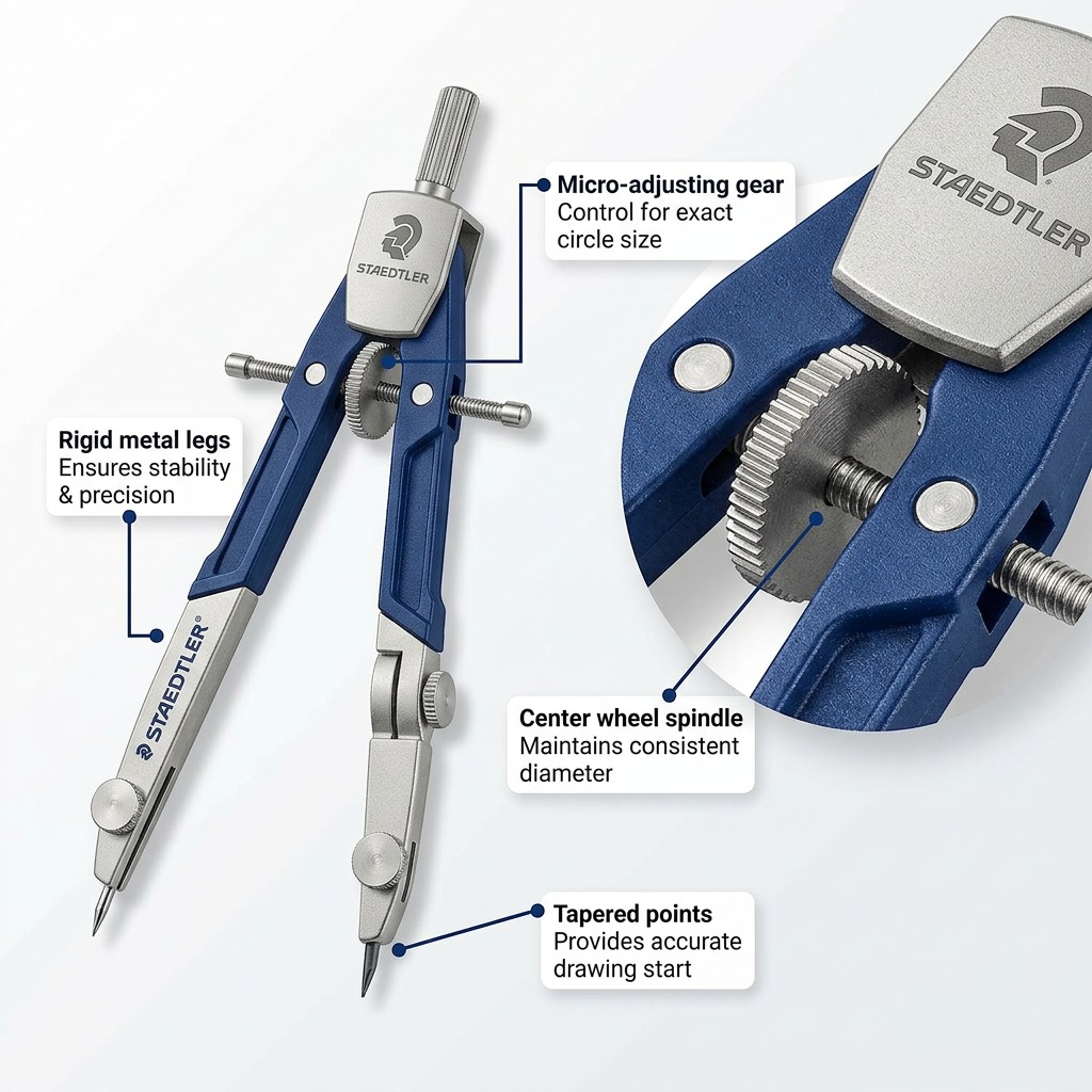 Staedtler Compass Set, Metal