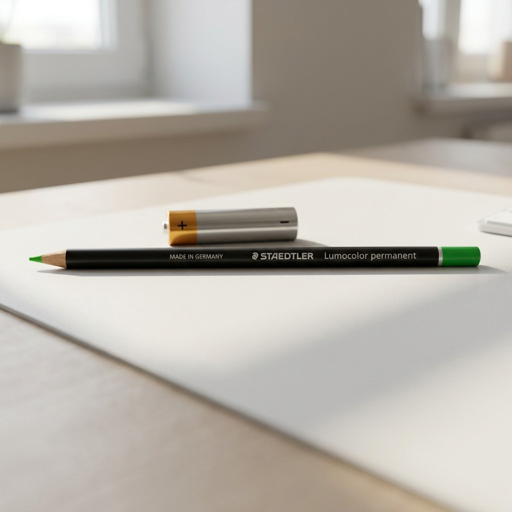 Staedtler Lumocolor Permanent Glasochrom Waterproof Dry Marker - Green