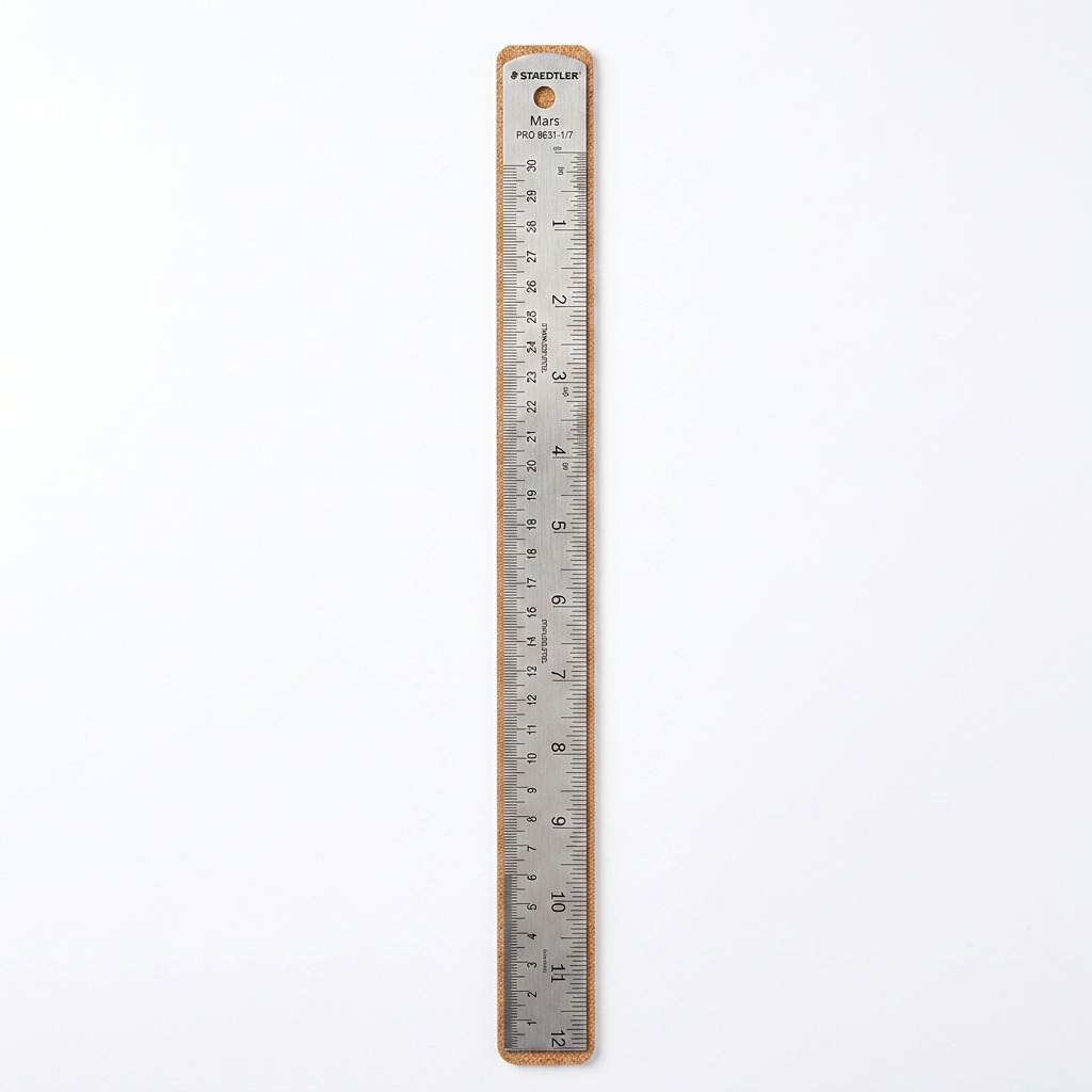 Staedtler Steel Ruler Cork Back 12