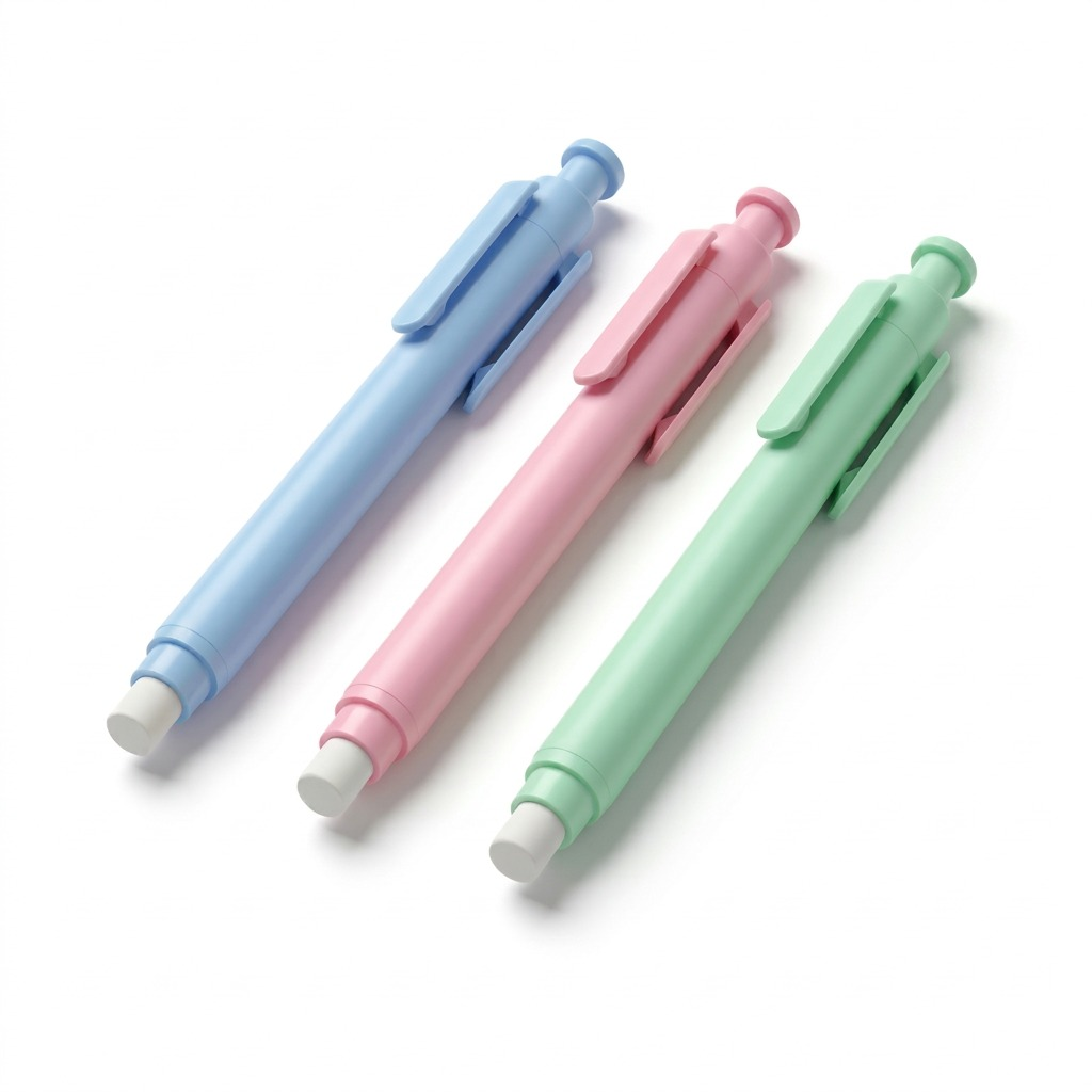 Staedtler Retractable Stick Eraser, Assorted Colors, Bk3