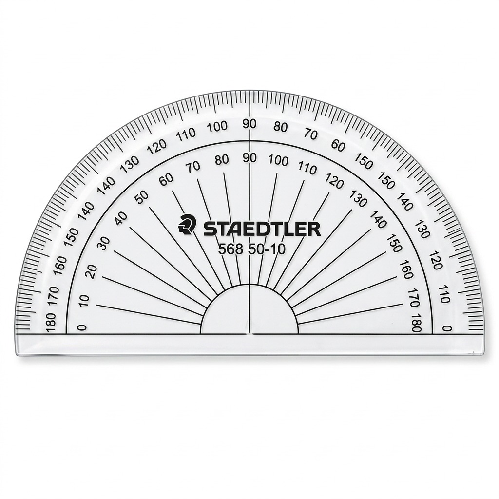 Staedtler Protractor 180 Degree Graduated 10