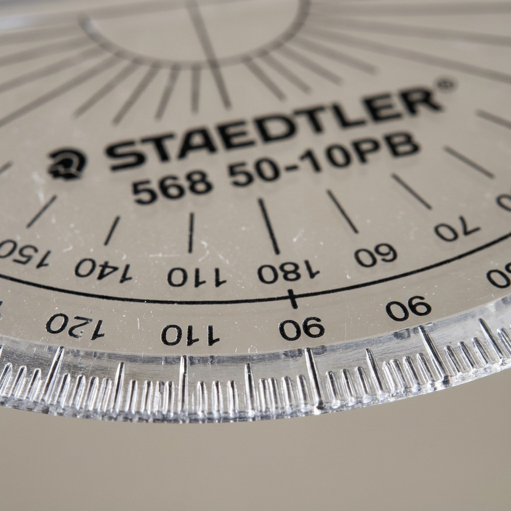 Staedtler Protractor 180 Degree Graduated 10