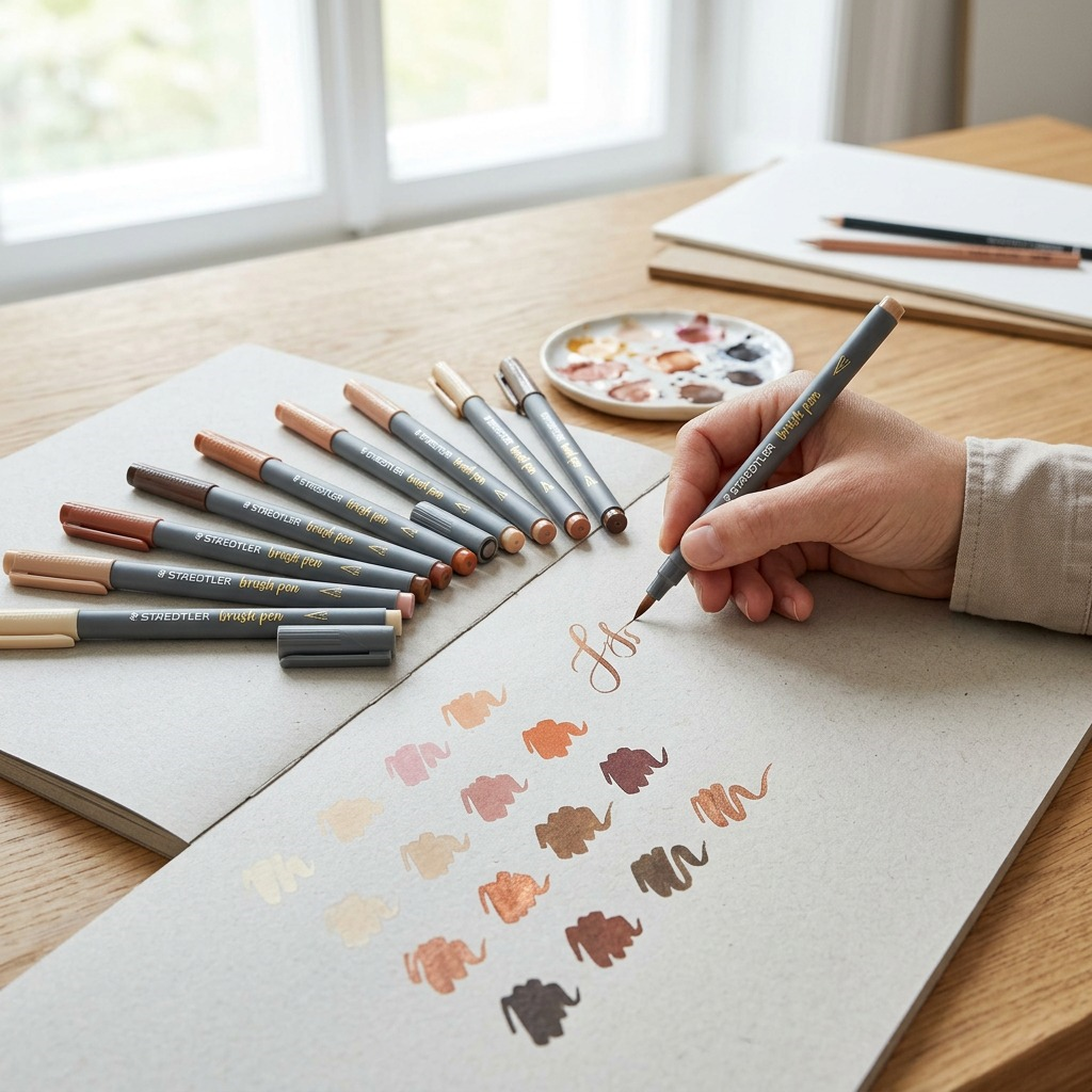 Staedtler Pigment Brush Pen Portraitcol 12-Pack