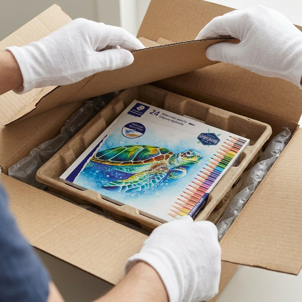 Staedtler Triangular Watercolour Pencils 3mm, 24-Pack FSC 100%