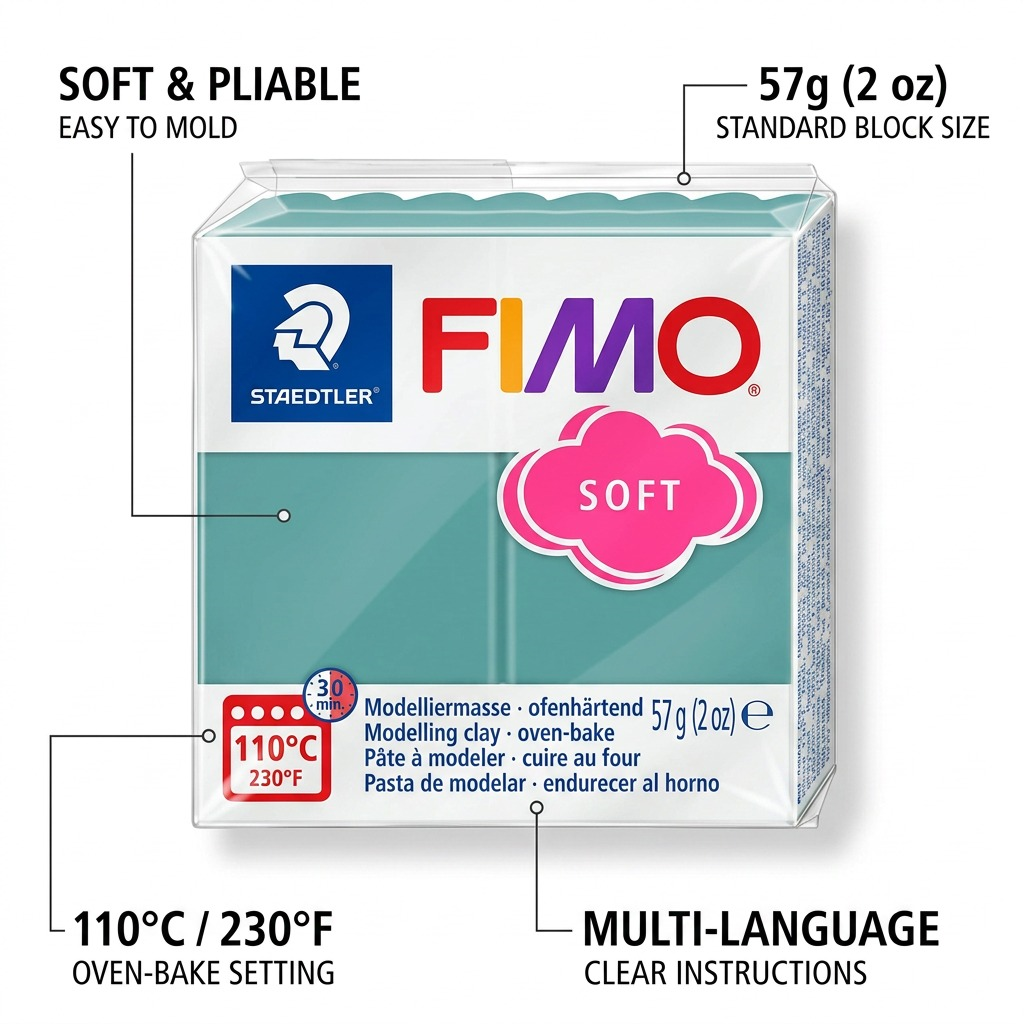 Staedtler Modelling Clay Fimo Soft Ocean Wave 57g (2 oz)