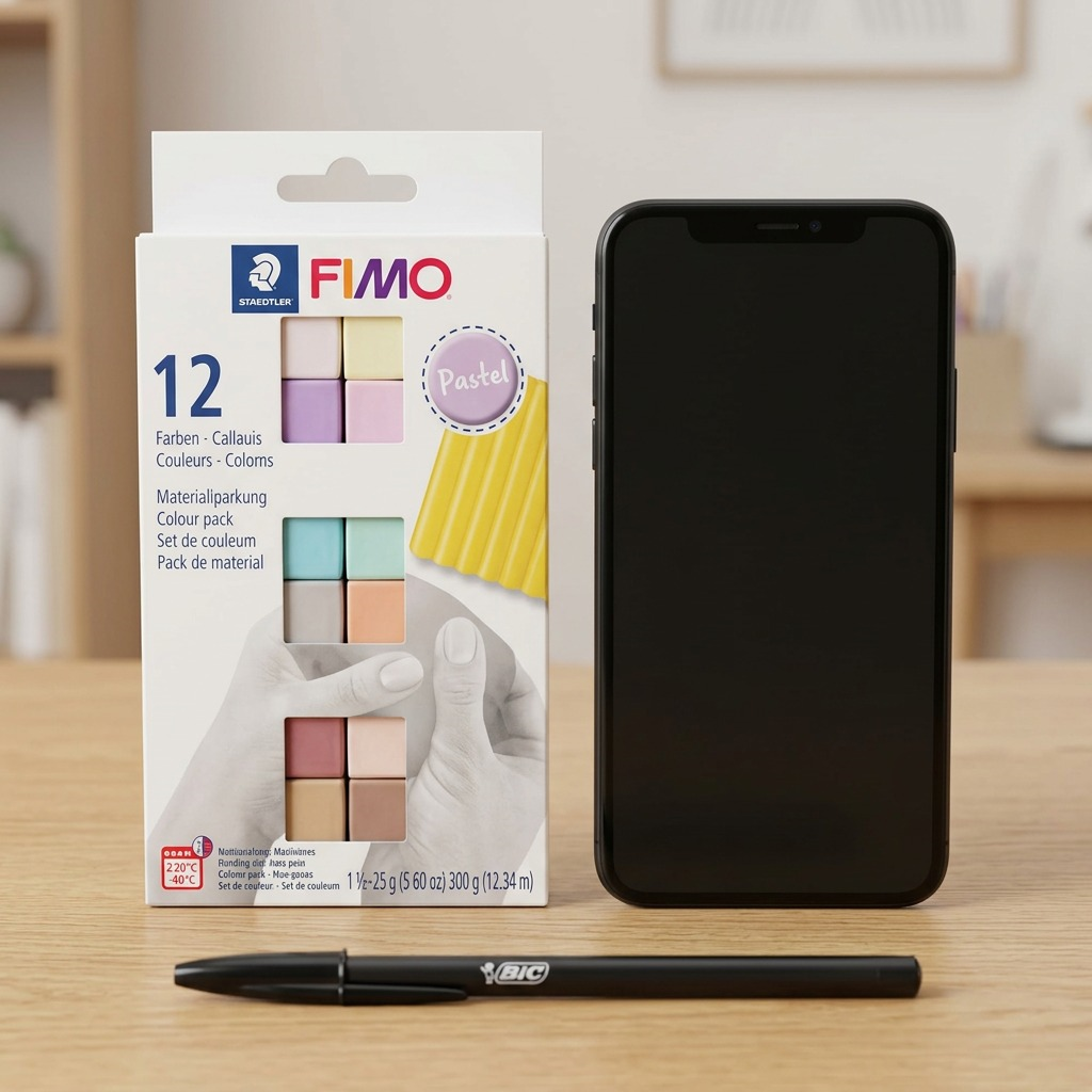 Staedtler Set Modelling Clay Fimo Soft Pastel Colours 12 Color Pack