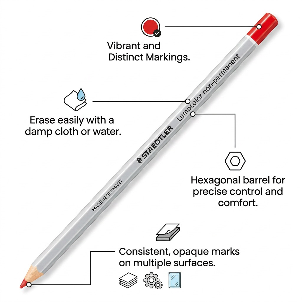 Staedtler Pencil Coloured Omnichrom Red