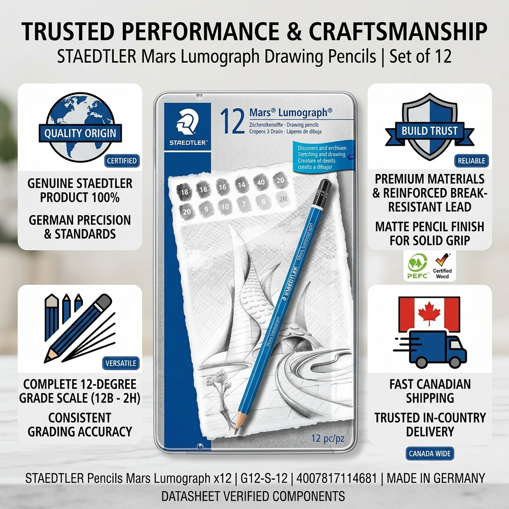 Staedtler Pencil Mars Lumograph X12 100% PEFC