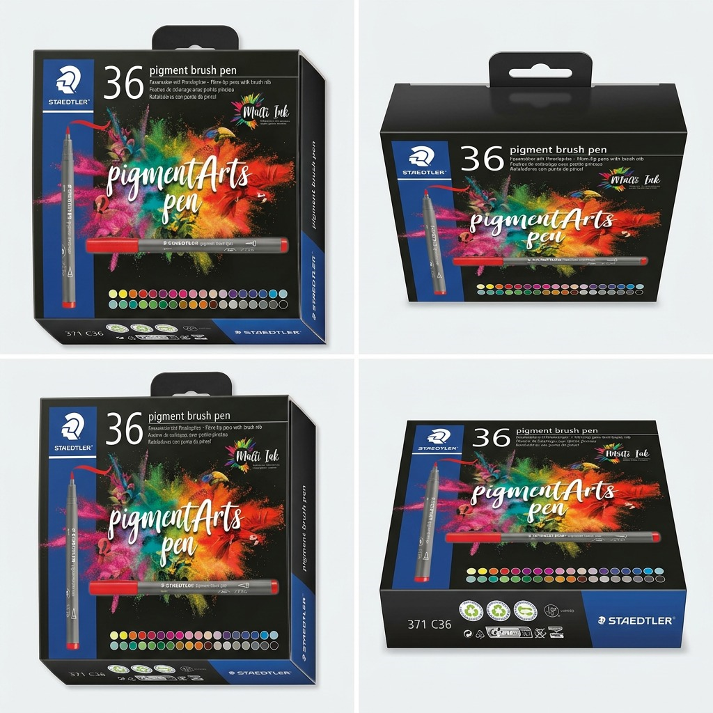 Staedtler Pigment Arts Brush, Set of 36