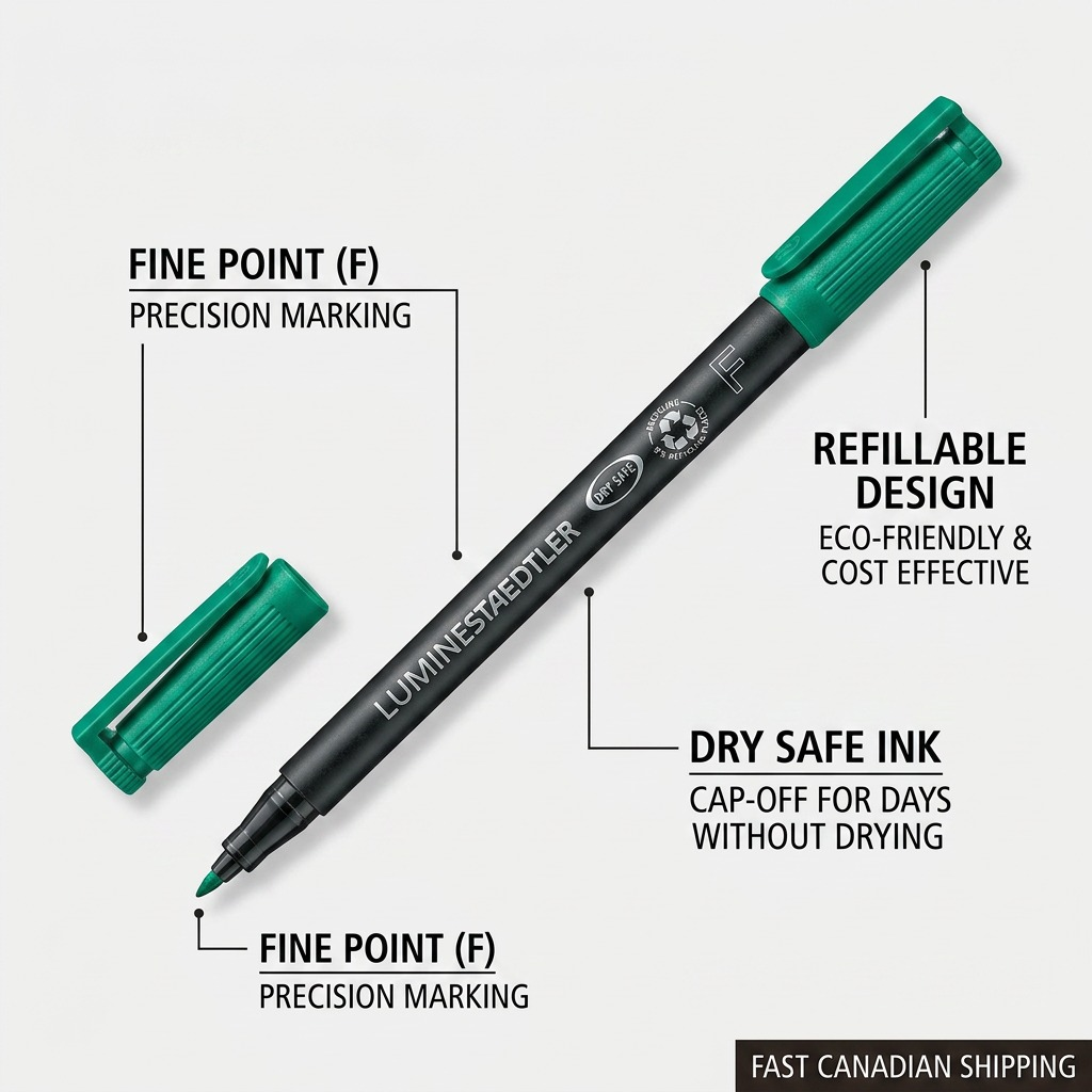 Staedtler Marker Lumocolor Fine Permanent Green