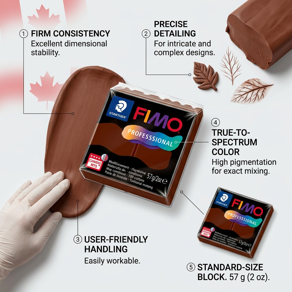 Staedtler Modelling Clay Fimo Professional Chocolate 57g (2 oz)