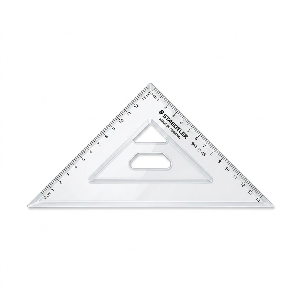 Staedtler Set Square Clear Acryl 12-inch 45/90