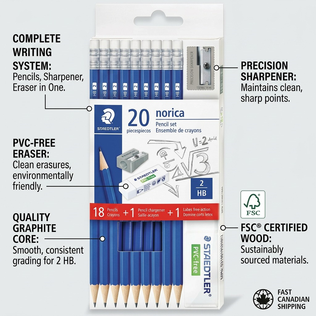 Staedtler Pencil Norica 18 + 1+1 FSC 100%