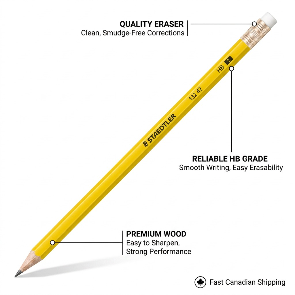 Staedtler Pencil HB Woodcased 12/B