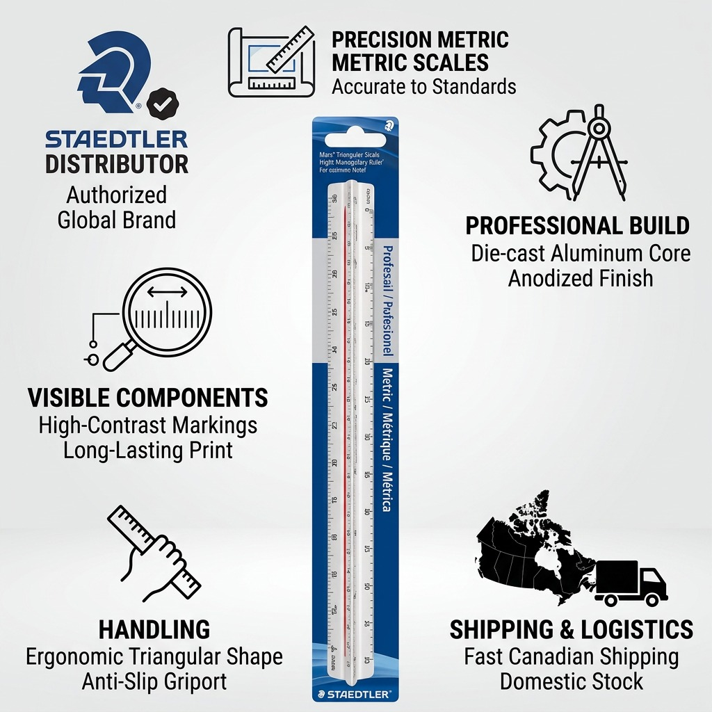 Staedtler Triangular Ruler Metric 30cm