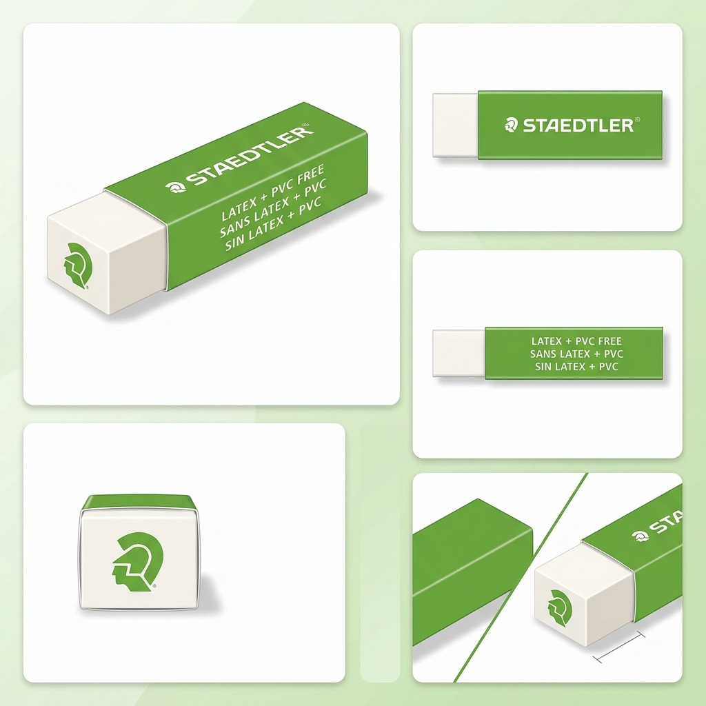 Staedtler Eraser White with Marshead Green
