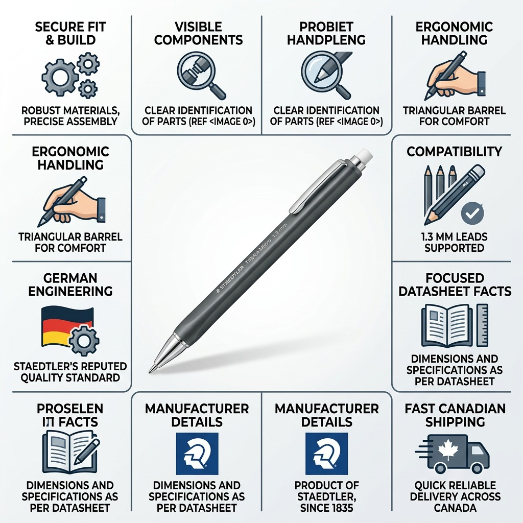Staedtler Pencil Mechanical 0.5 MM 3/PK