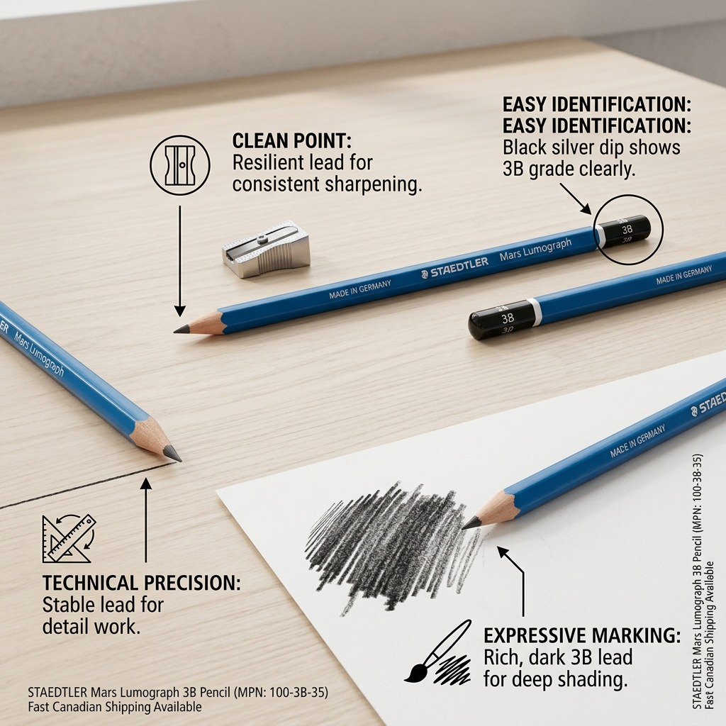 Staedtler Pencil Lumograph 3B - Replaces 100-3B-11