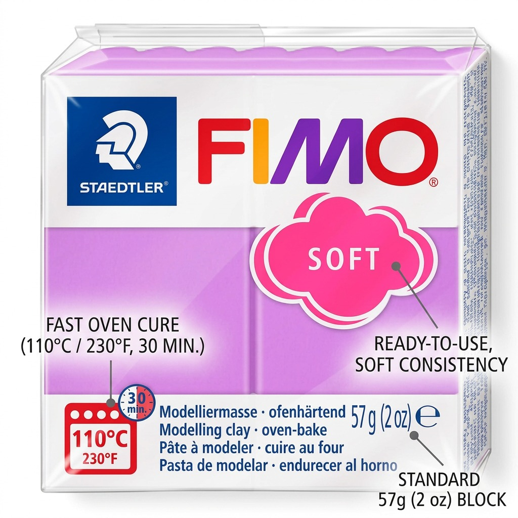 Staedtler Modelling Clay Fimo Soft Lavender 57g (2 oz)