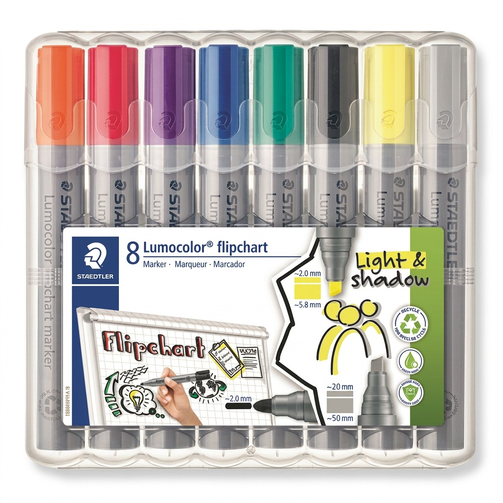 Staedtler Flipchart Marker Lumocolor 8-Pack Box