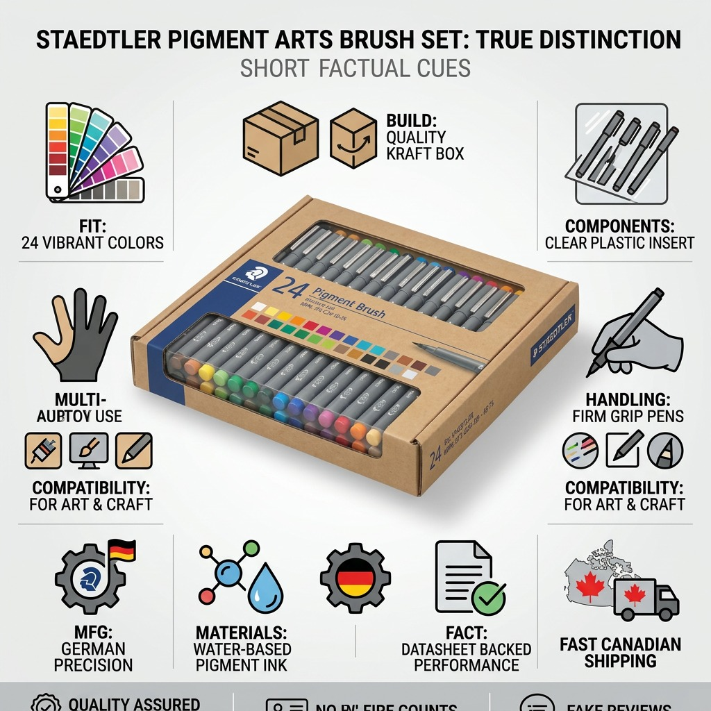 Staedtler Pigment Arts Brush Set of 24